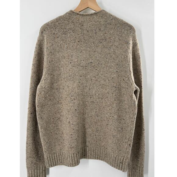 Taylor Stitch Seafarer Donegal Sweater Oat Beige Speckled Wool Alpaca 44 XL NWT - Picture 3 of 9